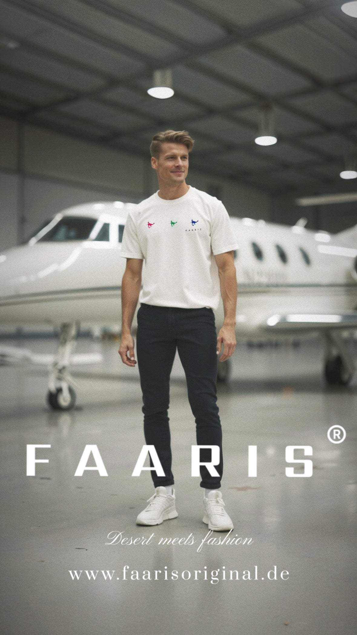 Faaris T-Shirt: Three Camel Design – A Touch of Desert on Your Chest!