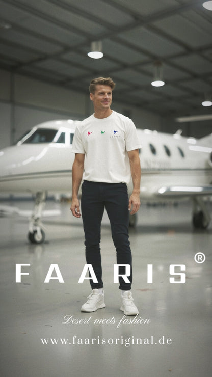 Faaris T-Shirt: Three Camel Design – A Touch of Desert on Your Chest!